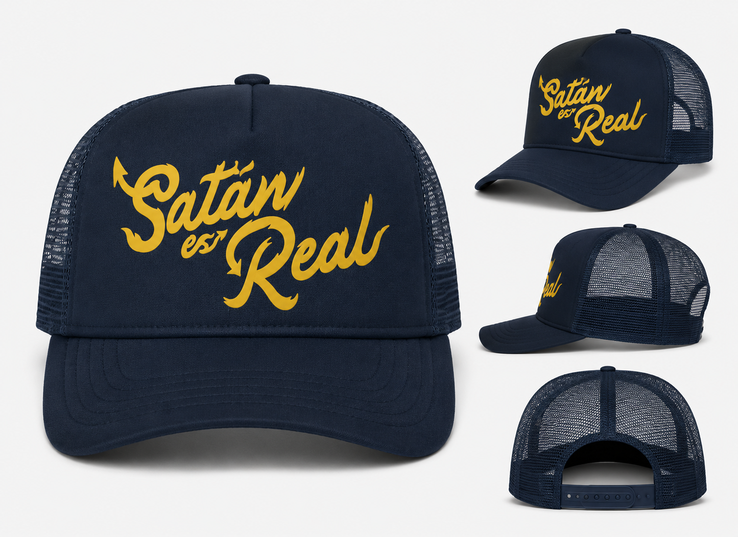Gorra camionero azul