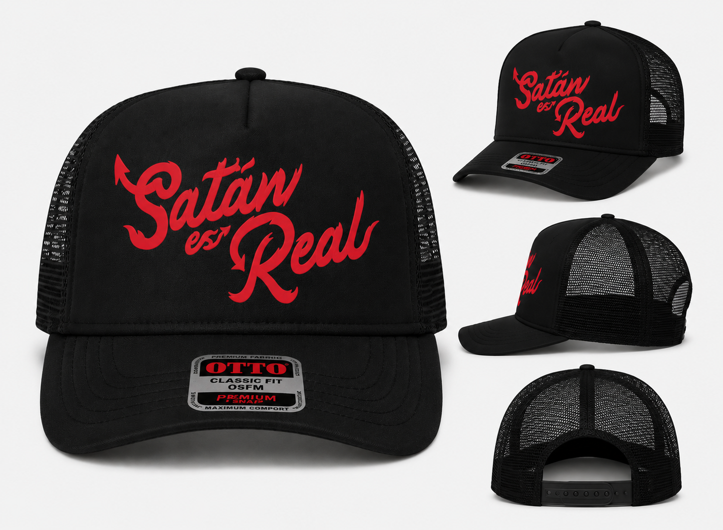 Gorra camionero negra
