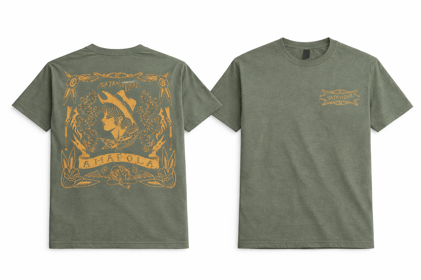Camiseta manga corta "Amapola"