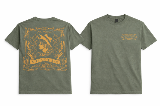 Camiseta manga corta "Amapola"
