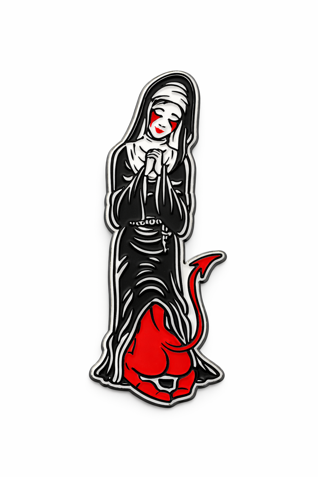 Soft enamel pin "Monja"